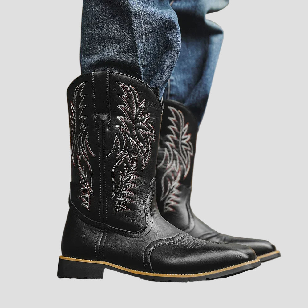 Grayson | Western Style Leather Cowboy Boots for Men