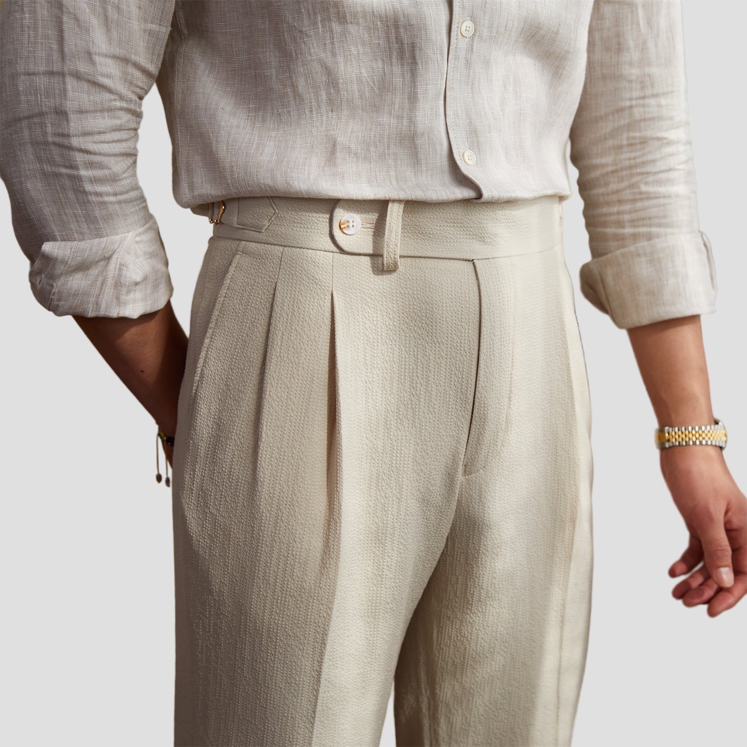 Evan | Men’s Tailored Pleated Trousers