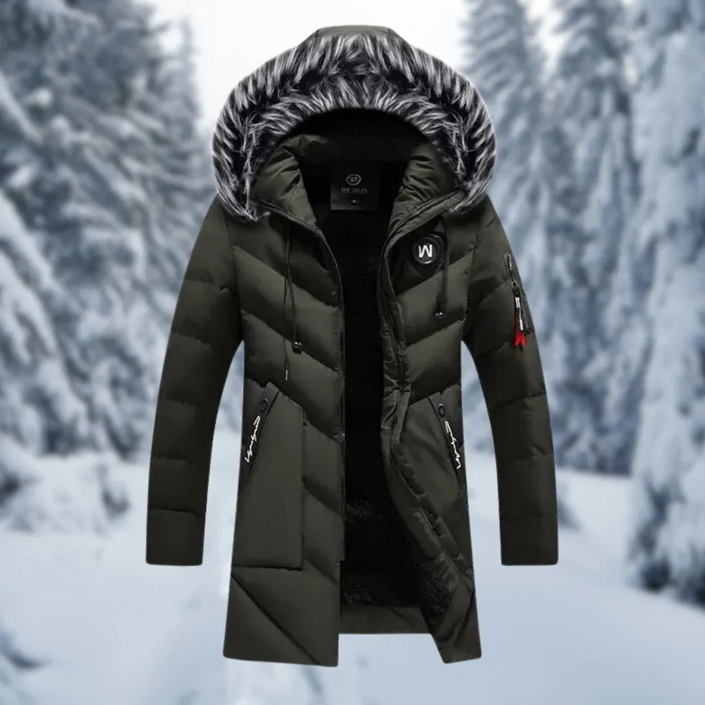 Hunter | Oversized Quilted Winter Jacket with Faux Fur Hood