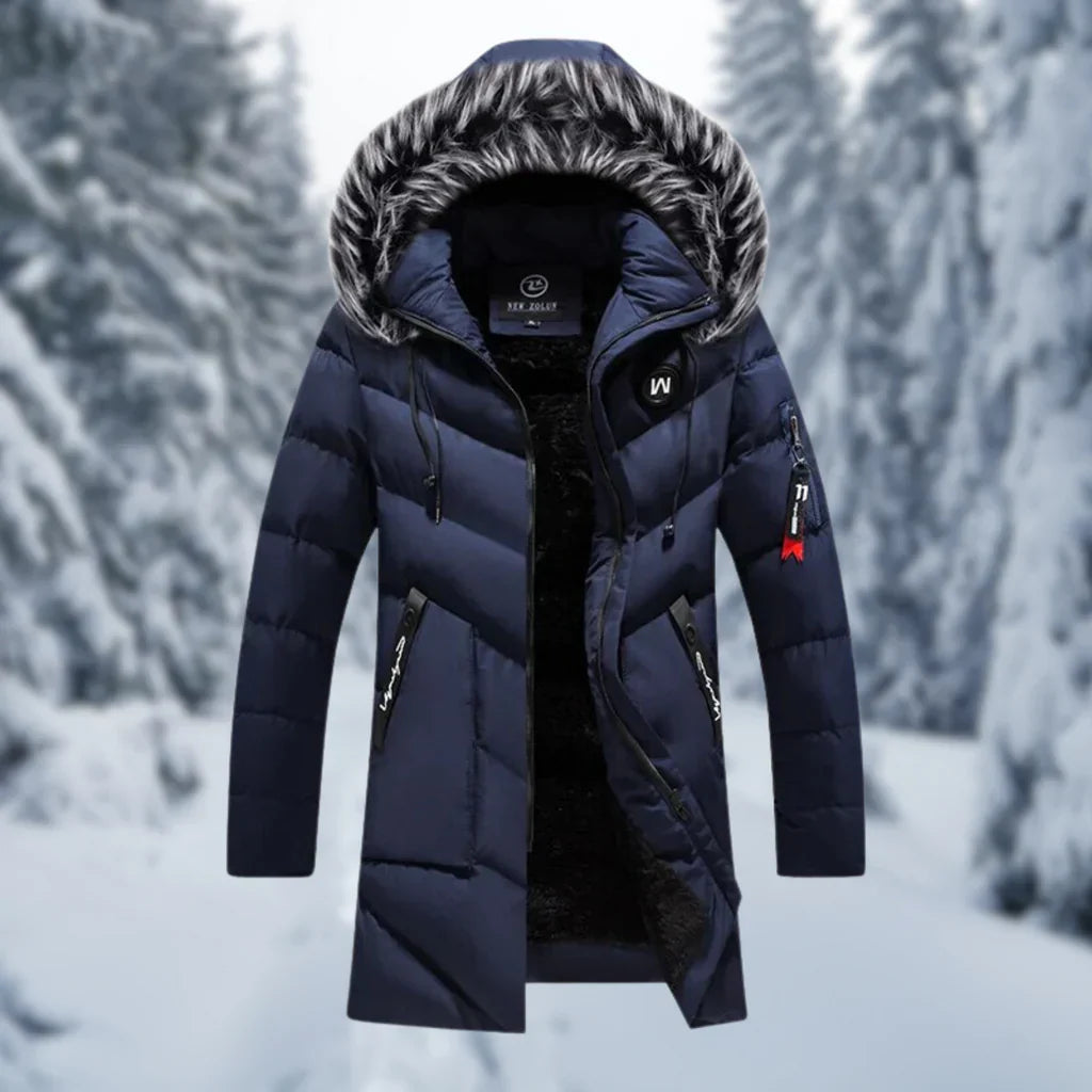 Hunter | Oversized Quilted Winter Jacket with Faux Fur Hood