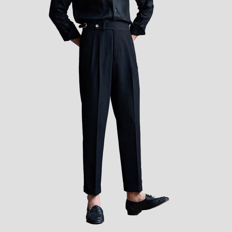 Evan | Men’s Tailored Pleated Trousers