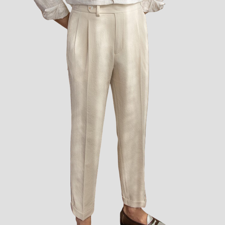 Evan | Men’s Tailored Pleated Trousers
