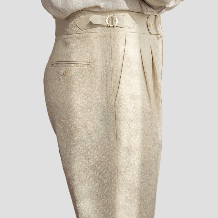 Evan | Men’s Tailored Pleated Trousers