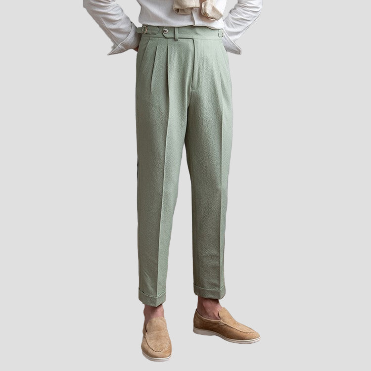 Evan | Men’s Tailored Pleated Trousers