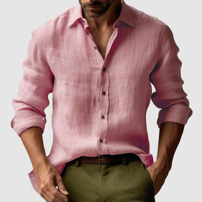 Vintage Linen Long Sleeve Shirt