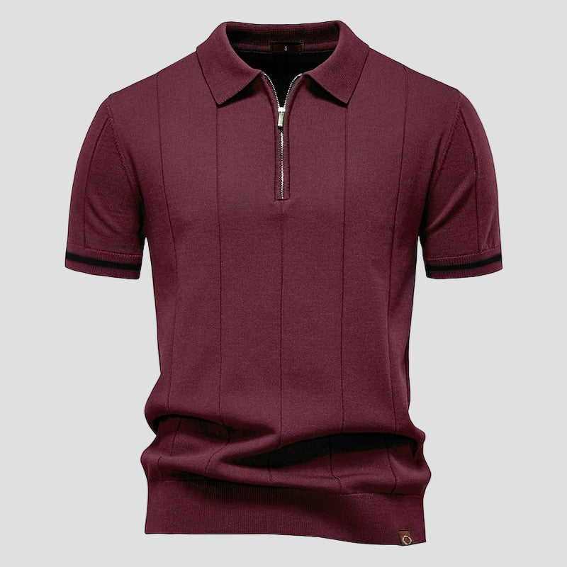 Premium Zip Neck Polo