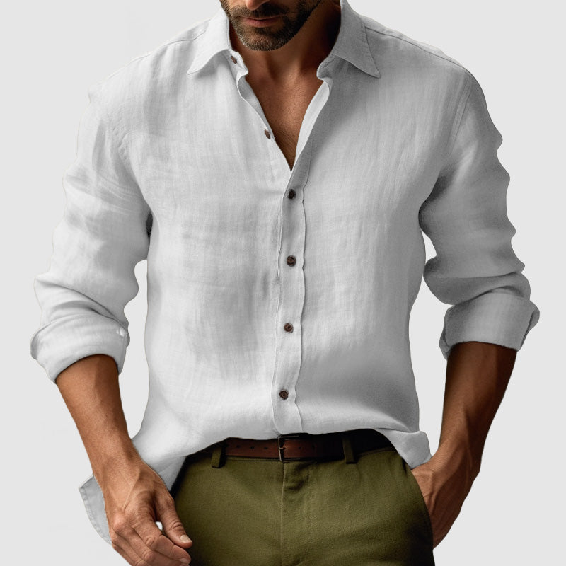 Vintage Linen Long Sleeve Shirt