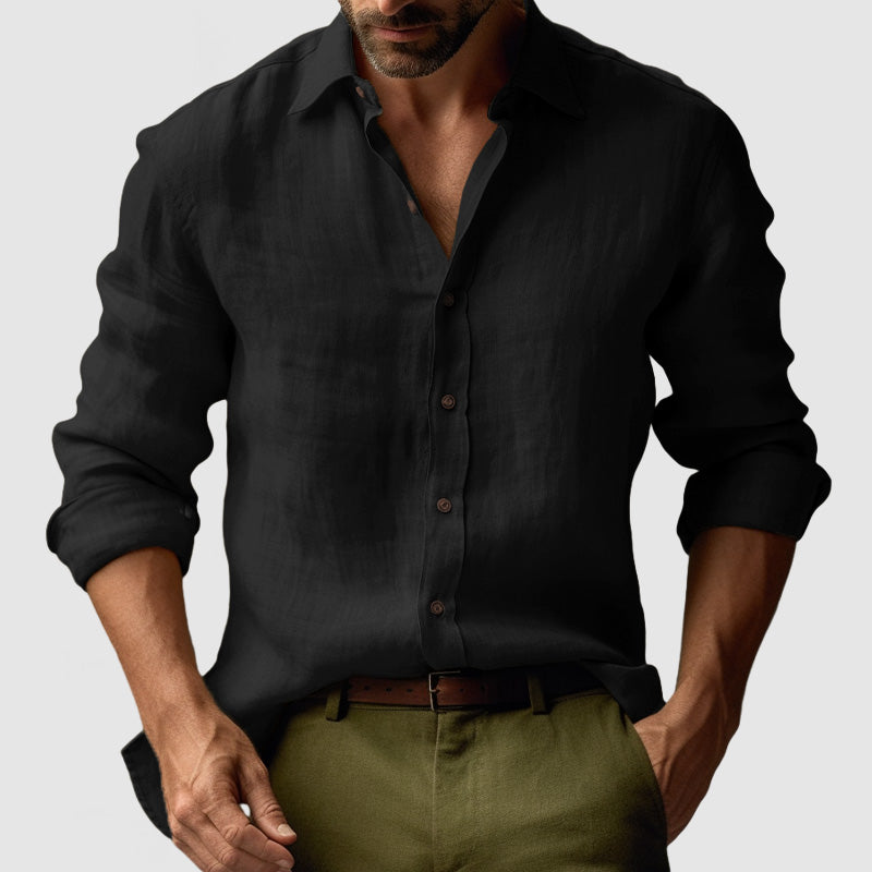 Vintage Linen Long Sleeve Shirt