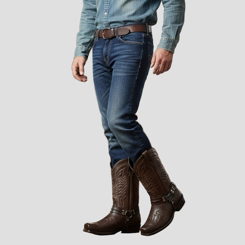 Carter | Leather Cowboy Boots