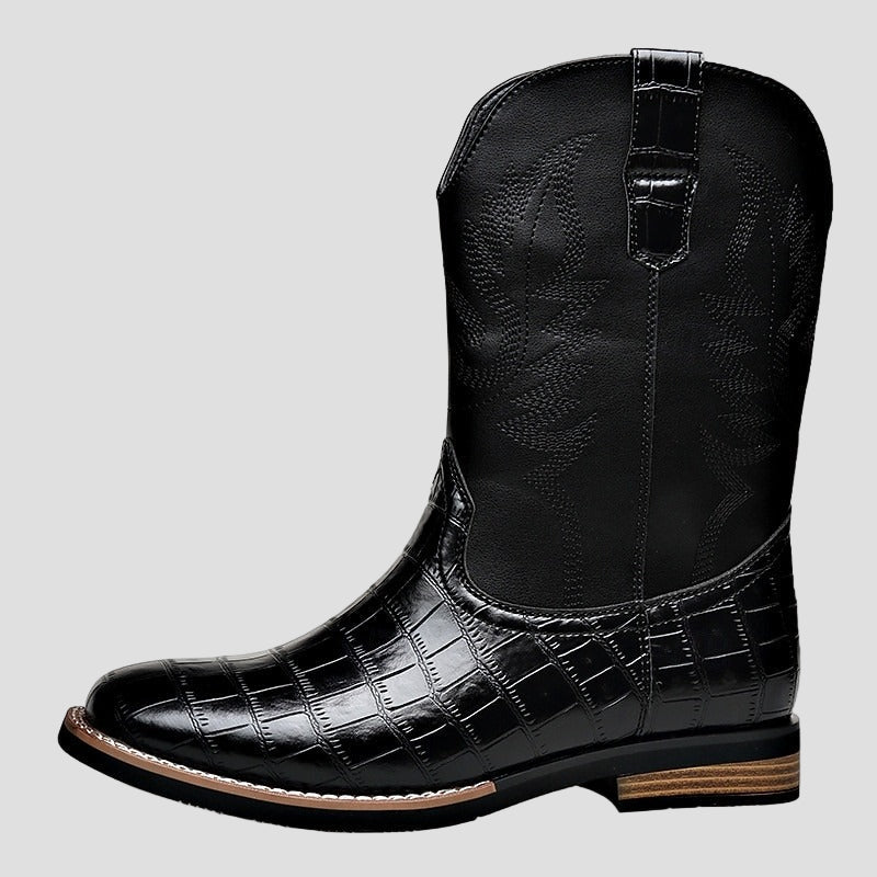 Brooks | Leather Cowboy Boots