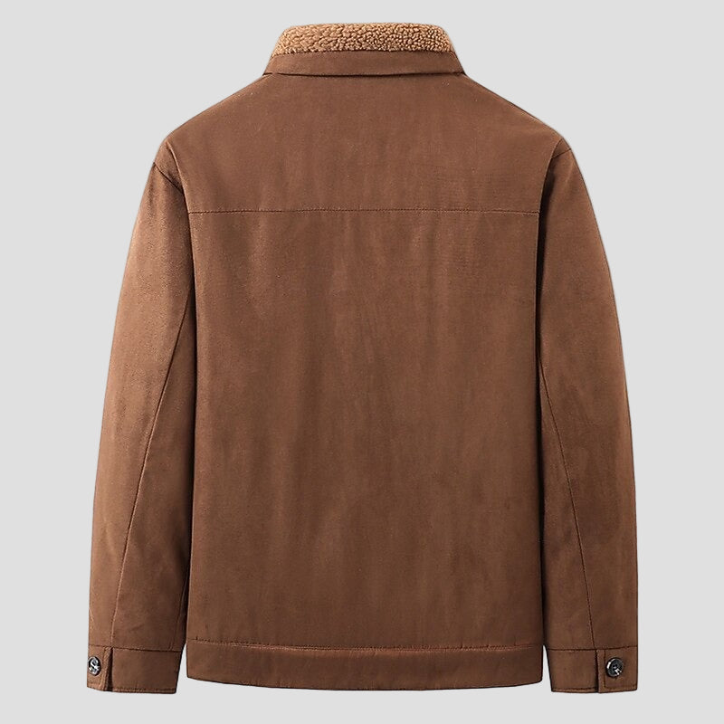 Dave | Men's Suede Fleece Jacket