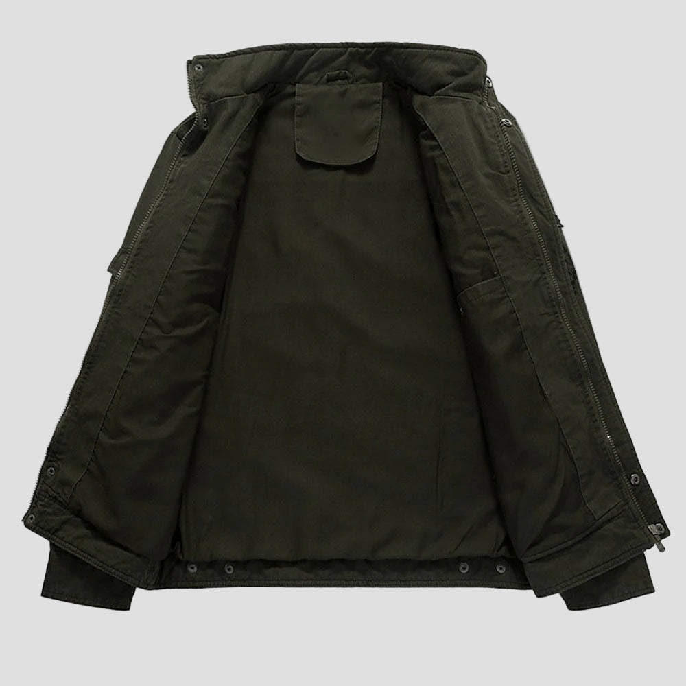 Tom | Men's Cotton Embroidered Military Jacket