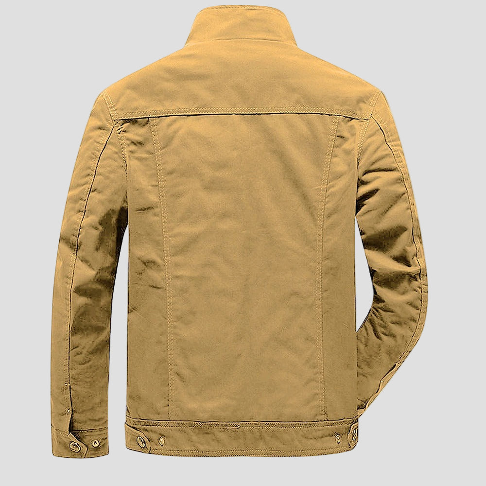 Tom | Men's Cotton Embroidered Military Jacket