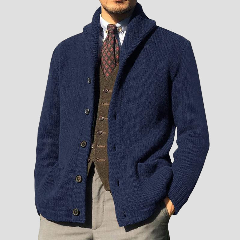 Arthur | Solid Button Knit Cardigan