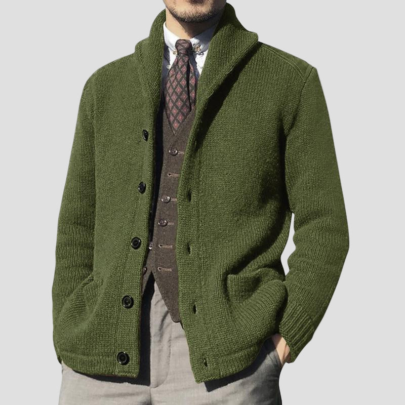 Arthur | Solid Button Knit Cardigan
