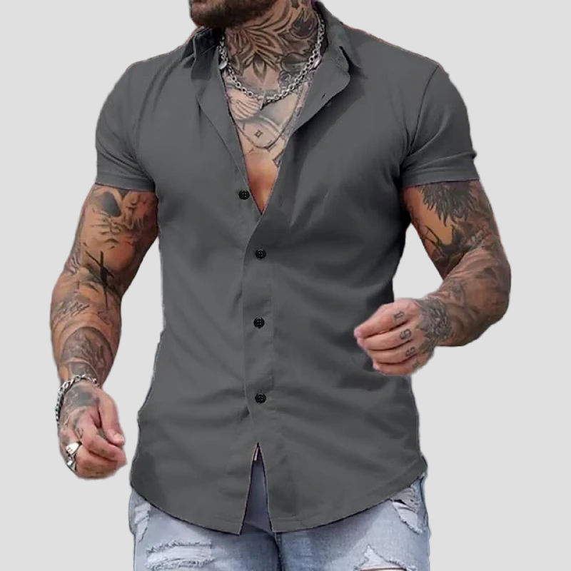 Jackson | Lapel Short Sleeve Slim-Fit Shirt