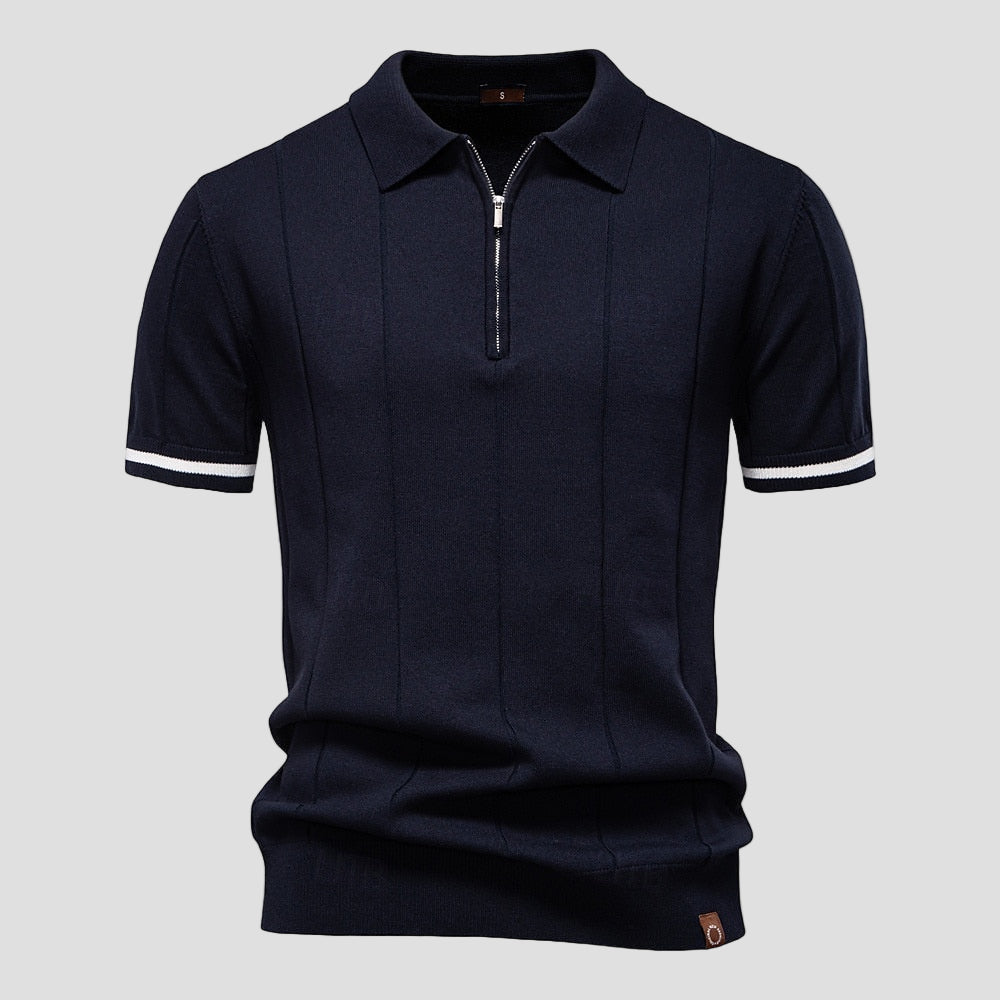 Premium Zip Neck Polo