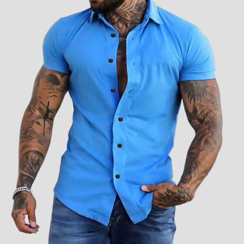 Jackson | Lapel Short Sleeve Slim-Fit Shirt