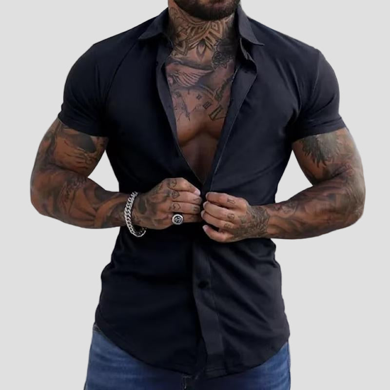 Jackson | Lapel Short Sleeve Slim-Fit Shirt