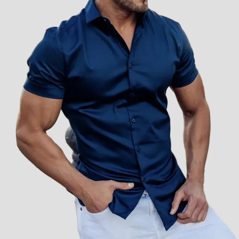 Jackson | Lapel Short Sleeve Slim-Fit Shirt