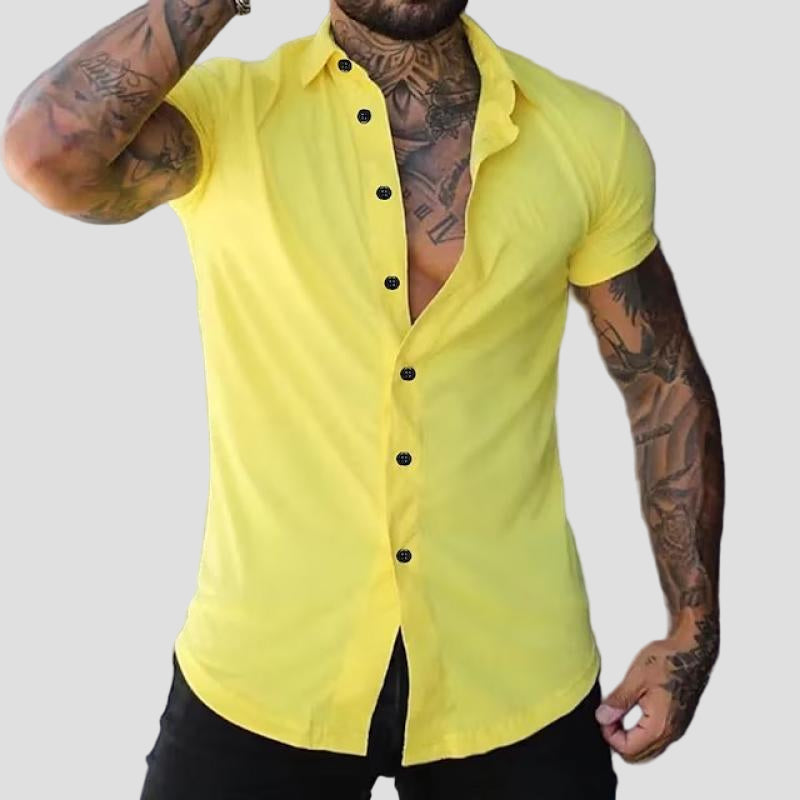 Jackson | Lapel Short Sleeve Slim-Fit Shirt