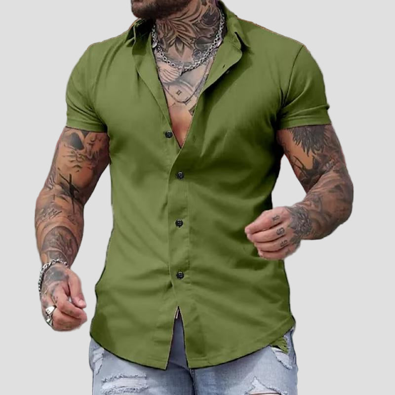 Jackson | Lapel Short Sleeve Slim-Fit Shirt