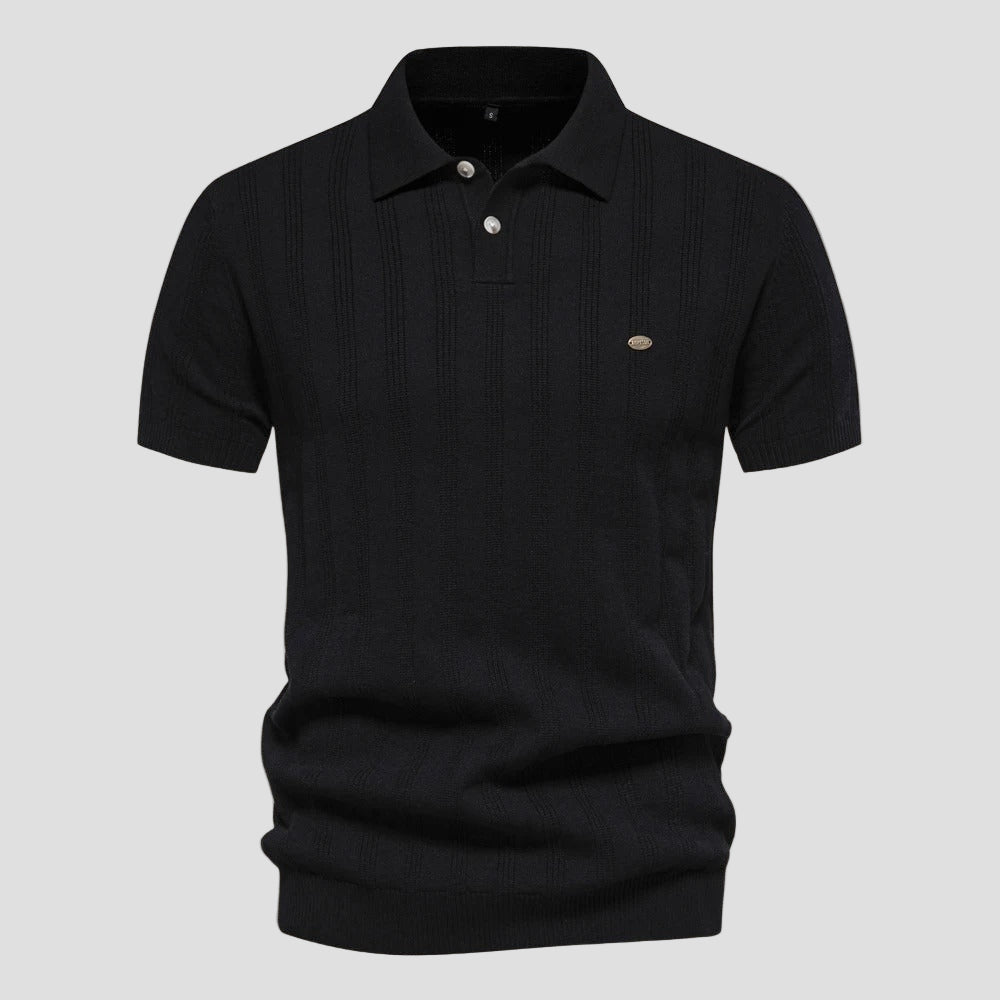 Elegant Short Sleeve Polo Shirt
