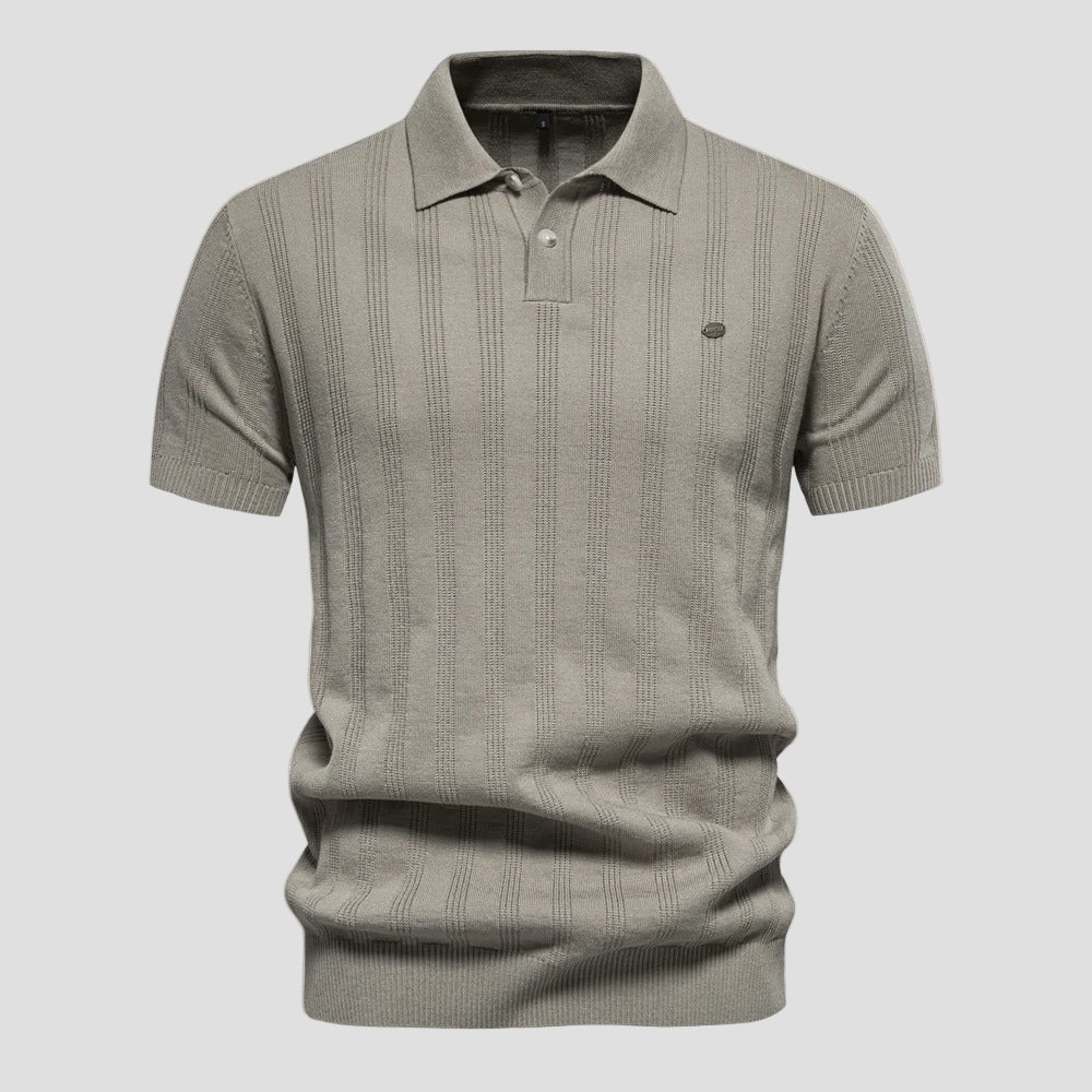 Elegant Short Sleeve Polo Shirt