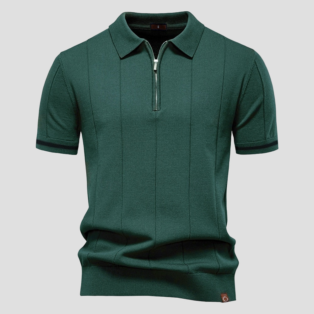 Premium Zip Neck Polo