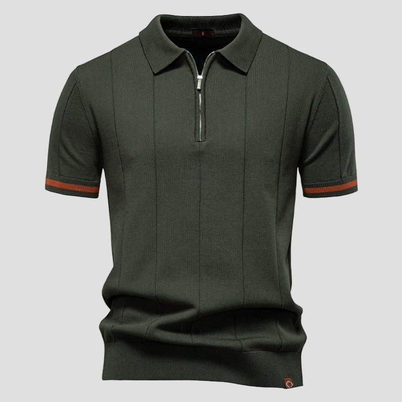 Premium Zip Neck Polo