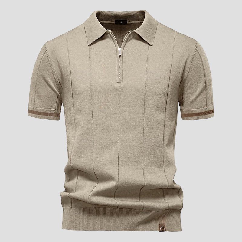 Premium Zip Neck Polo