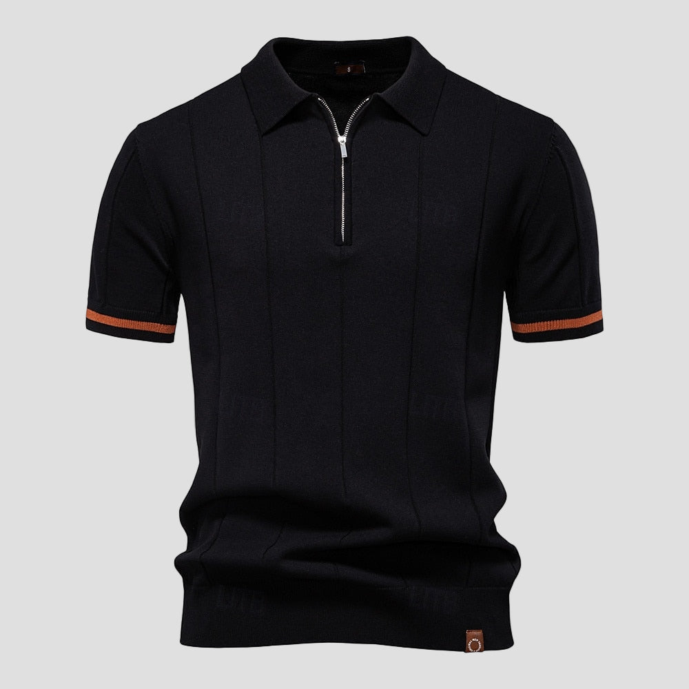 Premium Zip Neck Polo