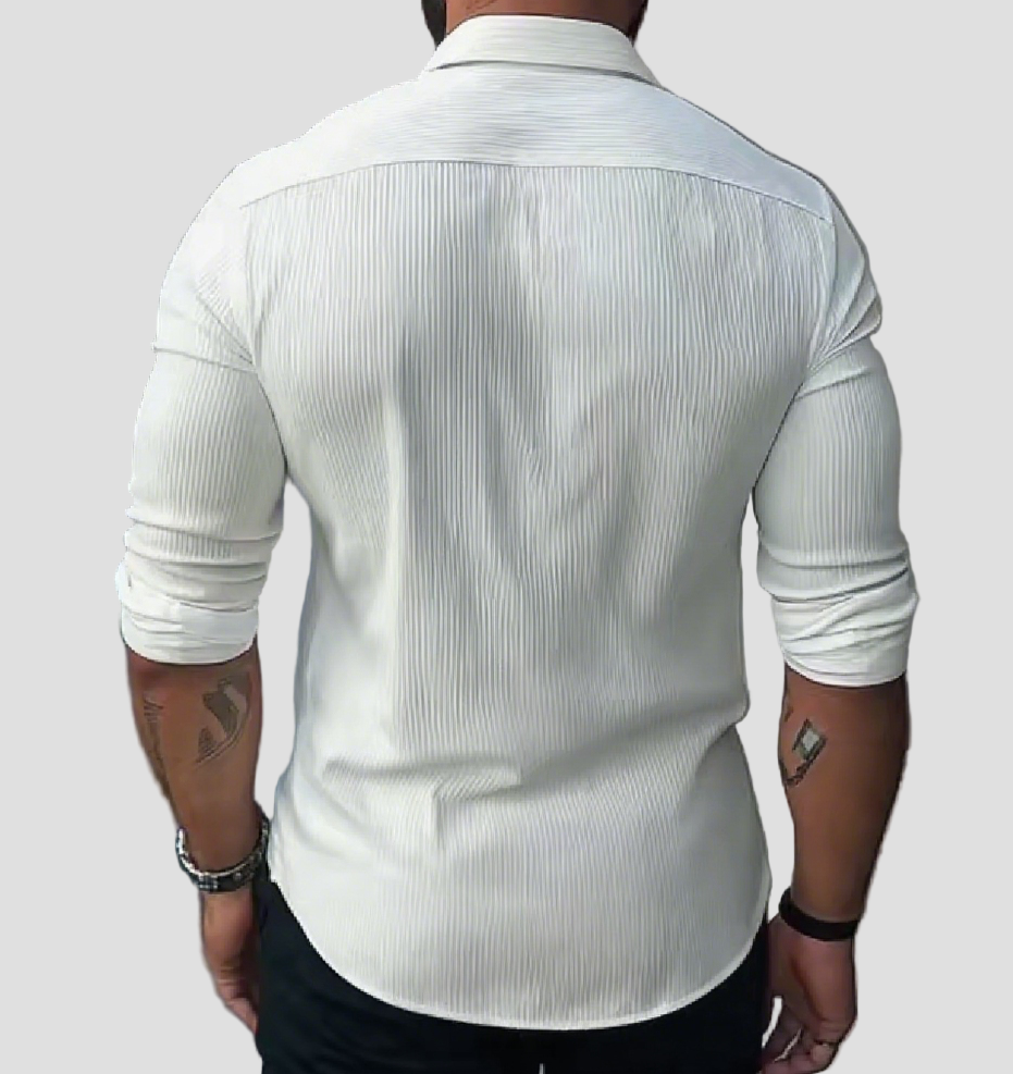 Hugo | Stand Collar Long Sleeve Casual Shirt