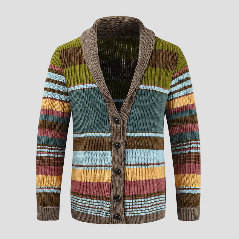 Clint | Colored Men's Knitted Cardigan