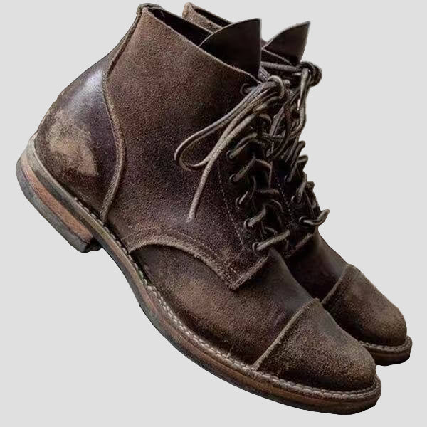 Liam | Men's Winter Leather Lace-Up Boots