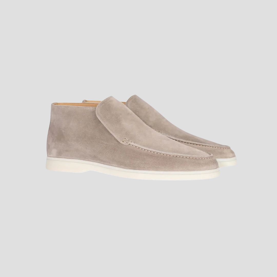 Luxurious Suede Slip-On Ankle Loafers