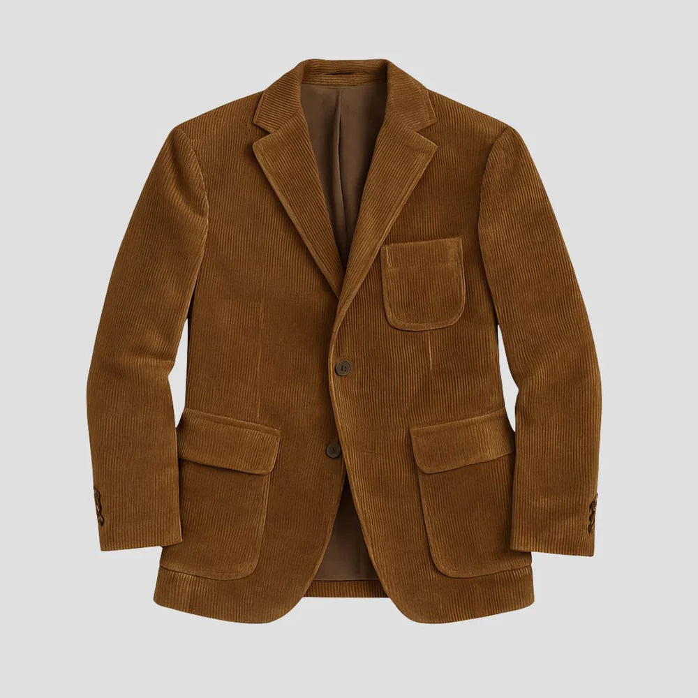 Stylish Textured Corduroy Jacket