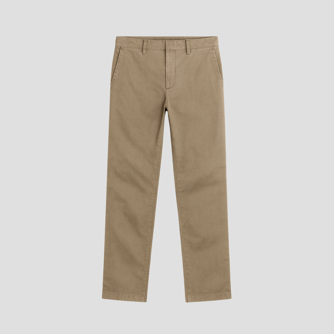 Classic Tailored Straight-Leg Pants