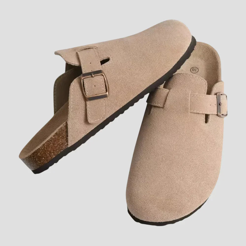 Chic Suede Slip-On Mules