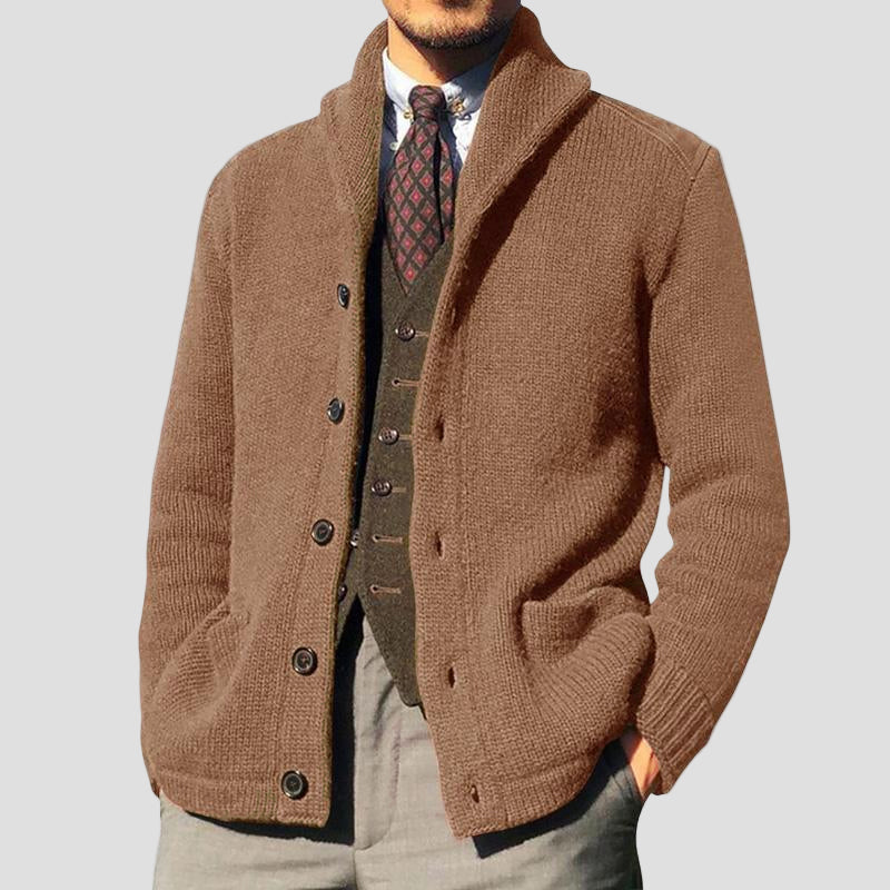 Arthur | Solid Button Knit Cardigan