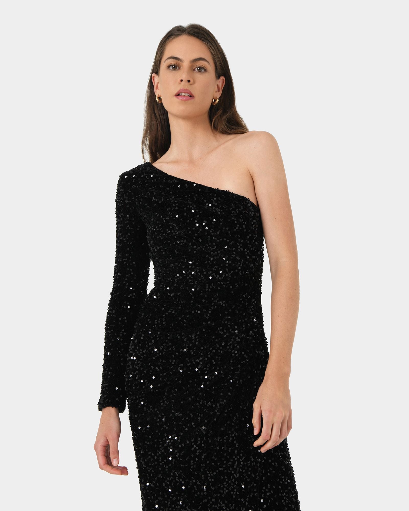 One Shoulder Sequin Dress for Women