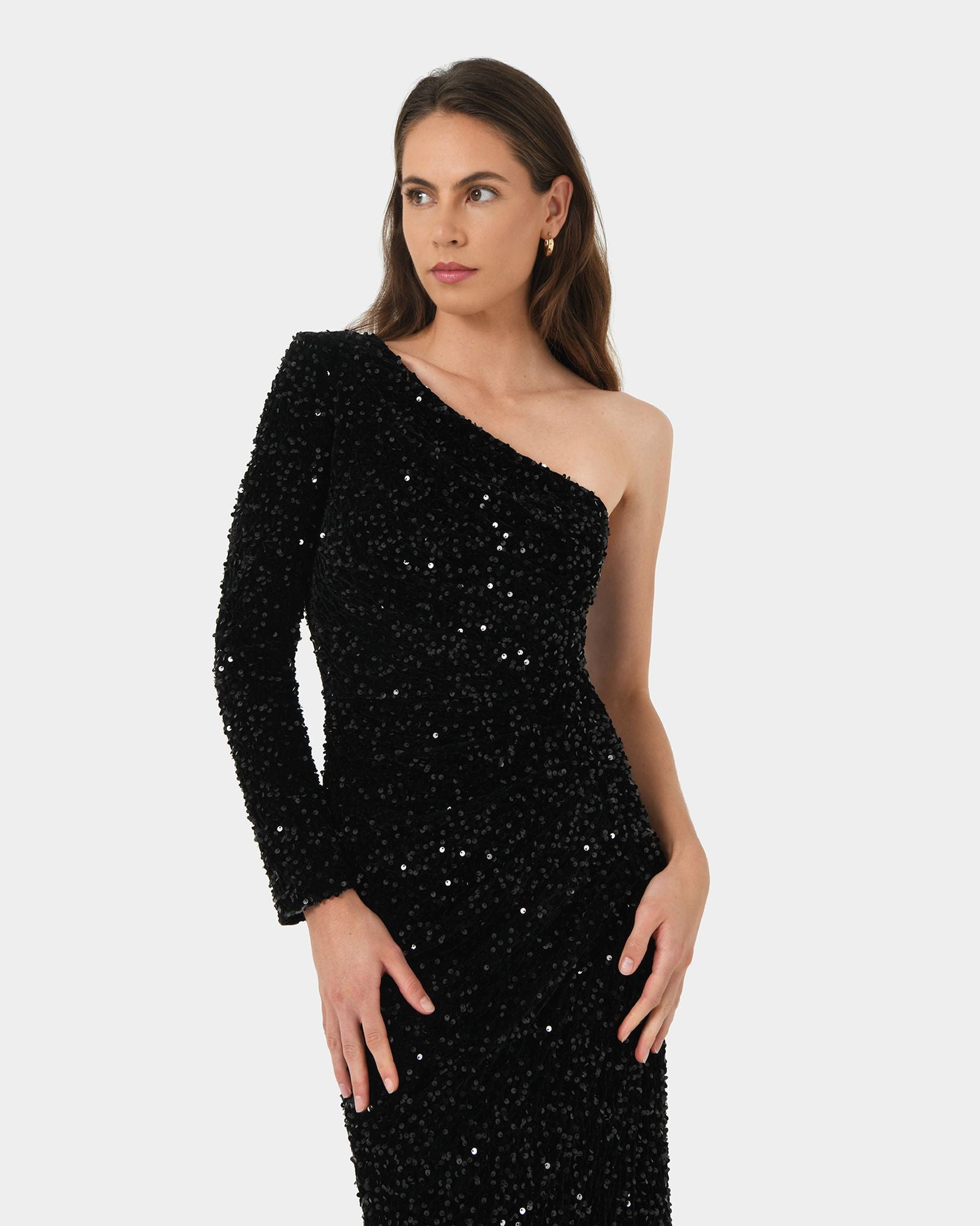 One Shoulder Sequin Dress for Women