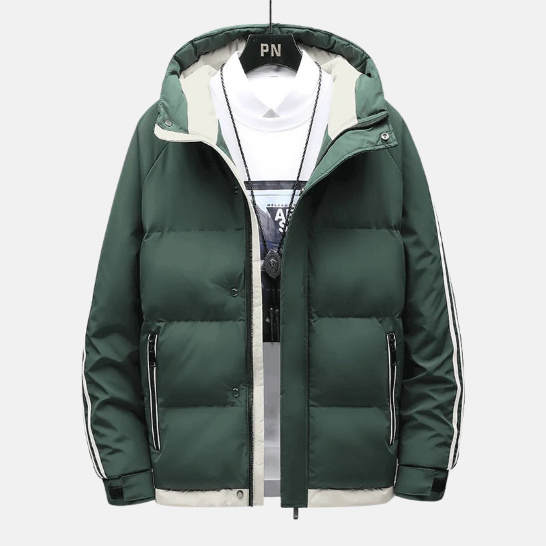 Blake | Hip-Length Quilted Puffer Winter Jacket