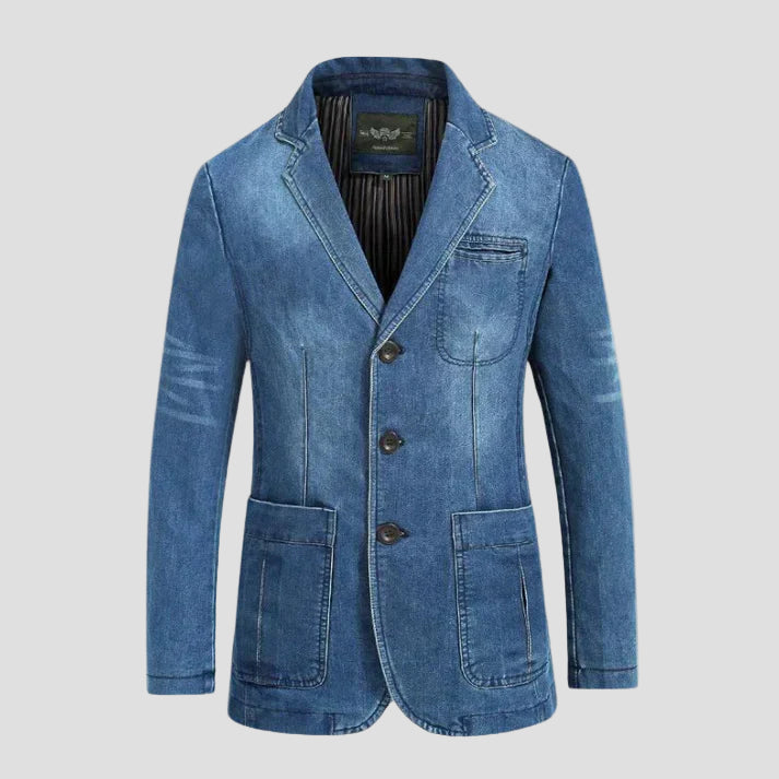 Lucas | Men’s Trendy Formal Casual Denim Blazer