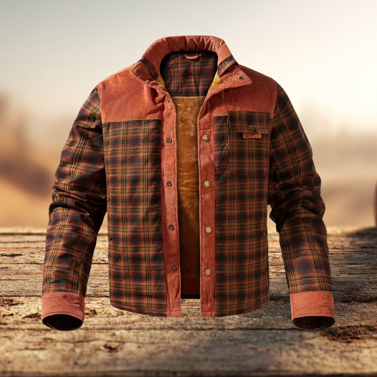John | Flannel jacket with fleece lining