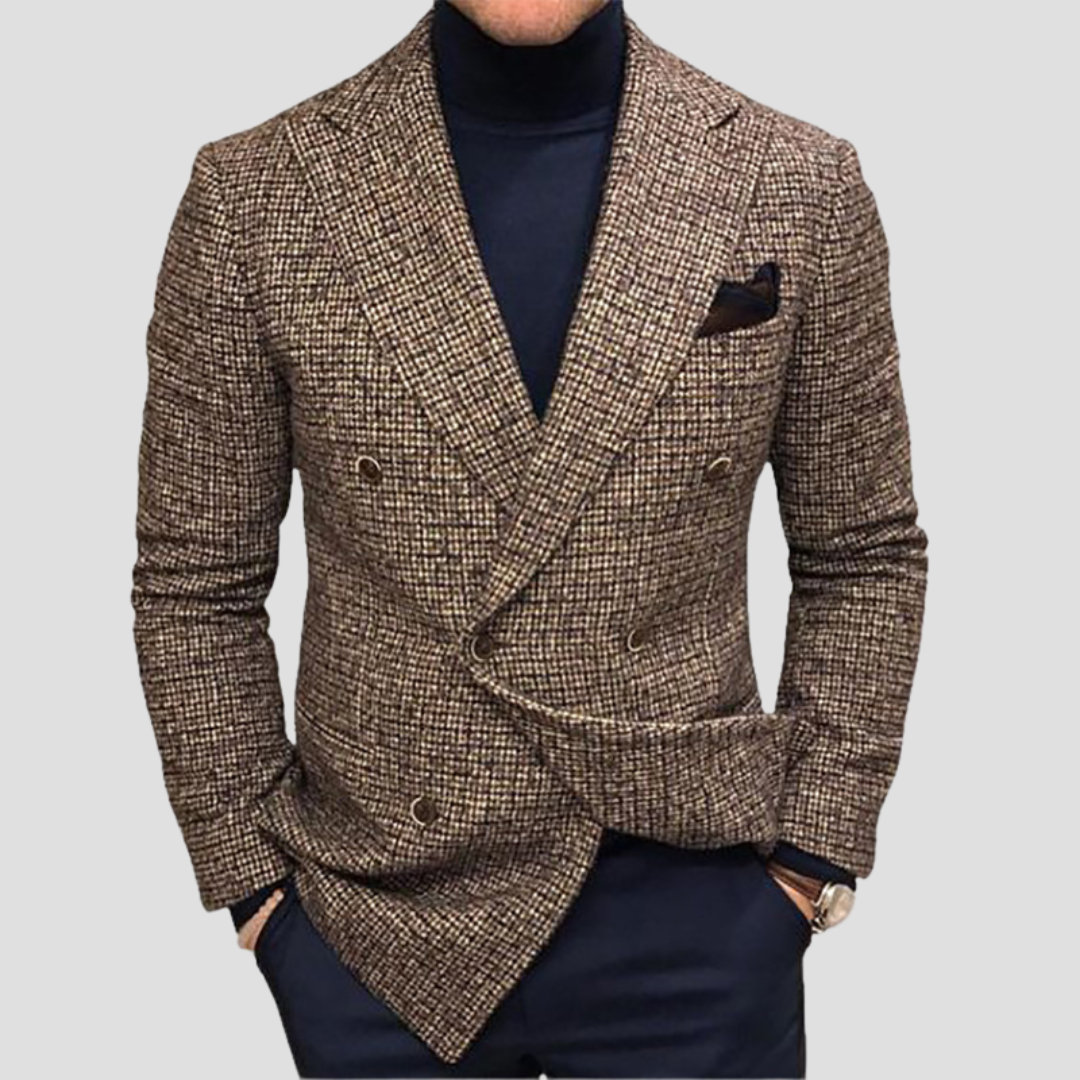 Chic Double-Breasted Tailored Blazer
