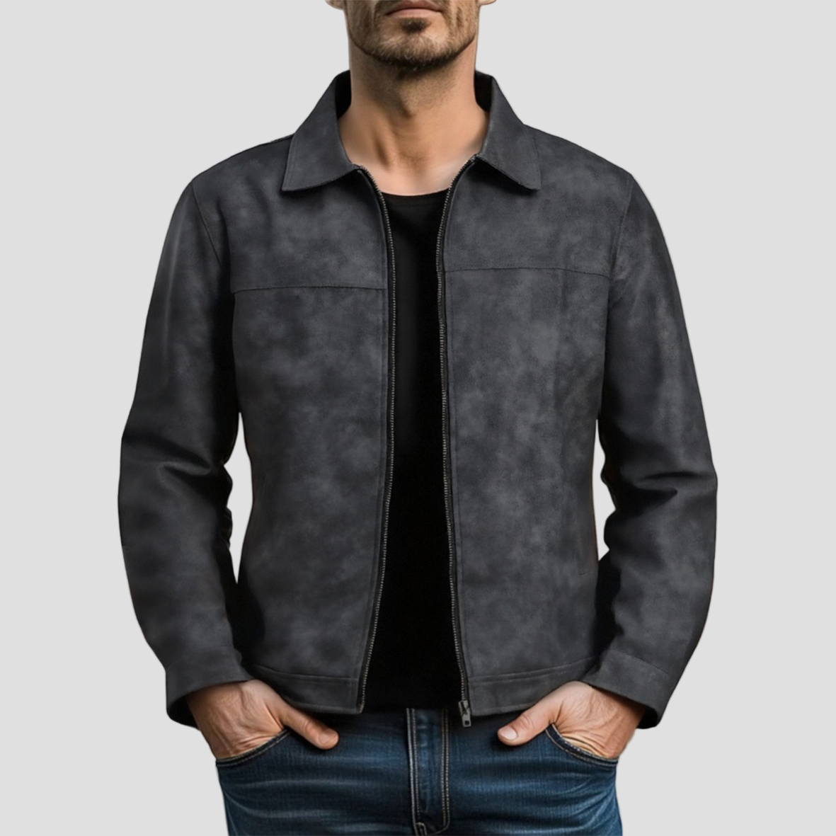 Mason | Classic Fashion Zipper PU Leather Jacket