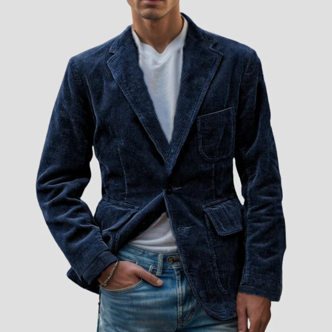 Stylish Textured Corduroy Jacket