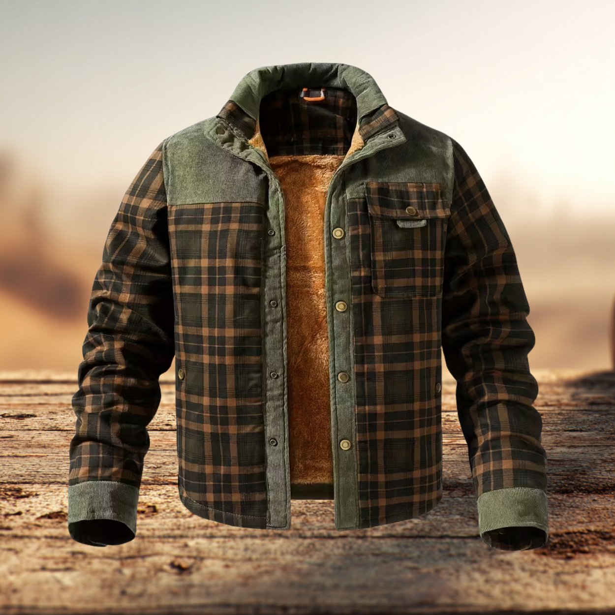 John | Flannel jacket with fleece lining