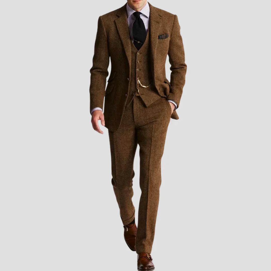 Classic Retro Three Piece Suit Set